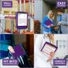imageSooez Clipboards with Storage High Capacity Clip Boards 85x11 with Storage Heavy Duty Nursing Clipboard Folder Plastic Clipboard with Pen Holder for Women Teachers Work School ampamp Office SuppliesDark Purple With Black Clip