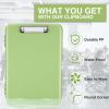 imageSooez Clipboards with Storage High Capacity Clip Boards 85x11 with Storage Heavy Duty Nursing Clipboard Folder Plastic Clipboard with Pen Holder for Women Teachers Work School ampamp Office SuppliesSea Foam Green