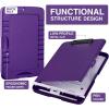 imageSooez Clipboards with Storage High Capacity Clip Boards 85x11 with Storage Heavy Duty Nursing Clipboard Folder Plastic Clipboard with Pen Holder for Women Teachers Work School ampamp Office SuppliesDark Purple With Black Clip