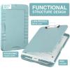 imageSooez Clipboards with Storage High Capacity Clip Boards 85x11 with Storage Heavy Duty Nursing Clipboard Folder Plastic Clipboard with Pen Holder for Women Teachers Work School ampamp Office SuppliesHaze Blue