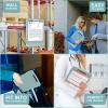 imageSooez Clipboards with Storage High Capacity Clip Boards 85x11 with Storage Heavy Duty Nursing Clipboard Folder Plastic Clipboard with Pen Holder for Women Teachers Work School ampamp Office SuppliesHaze Blue