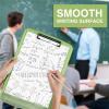 imageSooez Clipboards with Storage High Capacity Clip Boards 85x11 with Storage Heavy Duty Nursing Clipboard Folder Plastic Clipboard with Pen Holder for Women Teachers Work School ampamp Office SuppliesSea Foam Green