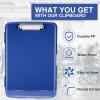 imageSooez Clipboards with Storage High Capacity Clip Boards 85x11 with Storage Heavy Duty Nursing Clipboard Folder Plastic Clipboard with Pen Holder for Women Teachers Work School ampamp Office SuppliesNavy Blue