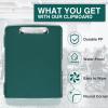 imageSooez Clipboards with Storage High Capacity Clip Boards 85x11 with Storage Heavy Duty Nursing Clipboard Folder Plastic Clipboard with Pen Holder for Women Teachers Work School ampamp Office SuppliesDark Green