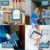 imageSooez Clipboards with Storage High Capacity Clip Boards 85x11 with Storage Heavy Duty Nursing Clipboard Folder Plastic Clipboard with Pen Holder for Women Teachers Work School ampamp Office SuppliesGrey Blue