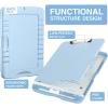 imageSooez Clipboards with Storage High Capacity Clip Boards 85x11 with Storage Heavy Duty Nursing Clipboard Folder Plastic Clipboard with Pen Holder for Women Teachers Work School ampamp Office SuppliesBaby Blue
