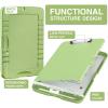 imageSooez Clipboards with Storage High Capacity Clip Boards 85x11 with Storage Heavy Duty Nursing Clipboard Folder Plastic Clipboard with Pen Holder for Women Teachers Work School ampamp Office SuppliesSea Foam Green