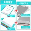 imageSooez Clipboards with Storage High Capacity Clip Boards 85x11 with Storage Heavy Duty Nursing Clipboard Folder Plastic Clipboard with Pen Holder for Women Teachers Work School ampamp Office SuppliesLight Blue