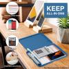 imageSooez Clipboards with Storage High Capacity Clip Boards 85x11 with Storage Heavy Duty Nursing Clipboard Folder Plastic Clipboard with Pen Holder for Women Teachers Work School ampamp Office SuppliesGray Blue With Black Clip