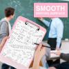 imageSooez Clipboards with Storage High Capacity Clip Boards 85x11 with Storage Heavy Duty Nursing Clipboard Folder Plastic Clipboard with Pen Holder for Women Teachers Work School ampamp Office SuppliesLight Pink