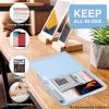 imageSooez Clipboards with Storage High Capacity Clip Boards 85x11 with Storage Heavy Duty Nursing Clipboard Folder Plastic Clipboard with Pen Holder for Women Teachers Work School ampamp Office SuppliesBaby Blue