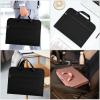 imageSooez Heavy Duty Accordion File Organizer with Hidden Handle Portable 12 Pockets Expanding File Folders Cloth Monthly Bills Receipt Organizer for LetterA4 School Classroom Home ampamp Office SuppliesPink