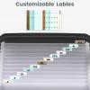 imageSooez Heavy Duty Accordion File Organizer with Hidden Handle Portable 12 Pockets Expanding File Folders Cloth Monthly Bills Receipt Organizer for LetterA4 School Classroom Home ampamp Office SuppliesBlack