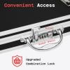 imageSooez Heavy Duty Aluminum Locking Clipboard Case Box with Handle  Holds Letter Size Paper Organizer 126 x 96 inchCombination Lock
