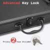 imageSooez Heavy Duty Aluminum Locking Clipboard Case Box with Handle  Holds Letter Size Paper Organizer 126 x 96 inchKey Lock  Silver