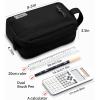 imageSooez Original High Capacity Pencil Case Big Pencil Bag Pouch Box Organizer Pen Case Portable Journaling Supplies with Easy Grip Handle ampamp Loop Aesthetic Supply for Girls Adults Mint GreenCanvas Army Green
