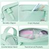 imageSooez Original High Capacity Pencil Case Big Pencil Bag Pouch Box Organizer Pen Case Portable Journaling Supplies with Easy Grip Handle ampamp Loop Aesthetic Supply for Girls Adults Mint GreenMint Green