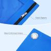 imageSooez Pencil Pouch for 3 Ring Binder 2 Pack Binder Pencil Pouch with Clear Window Pencil Bags with Zipper ampamp Reinforced Grommets Pencil Case for Binder Black ampamp BlackRose  Azure Blue