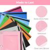 imageSooez Pencil Pouch for 3 Ring Binder 2 Pack Binder Pencil Pouch with Clear Window Pencil Bags with Zipper ampamp Reinforced Grommets Pencil Case for Binder Black ampamp BlackPink  Green