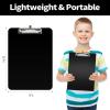 imageSooez Plastic Clipboard with Pen Holder 10 Thicker Clip Boards 85x11 with Low Profile Clip Cute Hanging Clipboard Standard Letter Size A4 for Women Kid Teacher Office ampamp School Supplies BlackDark Green