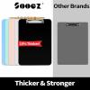 imageSooez Plastic Clipboard with Pen Holder 10 Thicker Clip Boards 85x11 with Low Profile Clip Cute Hanging Clipboard Standard Letter Size A4 for Women Kid Teacher Office ampamp School Supplies BlackBlack