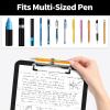 imageSooez Plastic Clipboard with Pen Holder 10 Thicker Clip Boards 85x11 with Low Profile Clip Cute Hanging Clipboard Standard Letter Size A4 for Women Kid Teacher Office ampamp School Supplies BlackColored