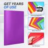 imageSooez Plastic Folders with Pockets and Prongs 6 Pack Pocket Folders with Prongs Heavy Duty 3 Prong 2Pocket Folders for Document Colored File Folder Back to School Supplies for KidsBright Colors