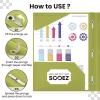 imageSooez Plastic Folders with Pockets and Prongs 6 Pack Pocket Folders with Prongs Heavy Duty 3 Prong 2Pocket Folders for Document Colored File Folder Back to School Supplies for KidsGreen Colors