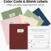 imageSooez Plastic Folders with Pockets and Prongs 6 Pack Pocket Folders with Prongs Heavy Duty 3 Prong 2Pocket Folders for Document Colored File Folder Back to School Supplies for KidsRetro Colors