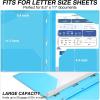 imageSooez Plastic Folders with Pockets and Prongs 6 Pack Pocket Folders with Prongs Heavy Duty 3 Prong 2Pocket Folders for Document Colored File Folder Back to School Supplies for KidsBright Colors