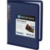 imageSooez 30Pocket Binder with Plastic Sleeves 85x11 Black Heavy Duty Art Portfolio Folder with Clear Sheet Protectors Display 60 Pages Presentation Book for Artwork Document Organizer BinderNavy Blue