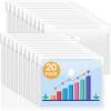 imageSooez 6 Pack Plastic Envelopes File Folders Rainforced Clear Folder Important Document Organizer A4 Letter Size Bill Receipt Paper Holder Organizer Folder with Closure for School Office20