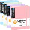 imageSooez 72 Pocket Binder with Plastic Sleeves ampamp Elastic Band Large Capacity 85x11 Presentation Book Display 144 Pages Art Portfolio Document Folder with Clear Sheet Protectors for Office School4 Colors