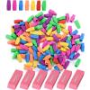 imageSooez 86pc Pencil Erasers Set 6pc Pink Erasers and 80pc Pencil Top Erasers Cap Erasers Eraser Tops Pencil Eraser for KidsToppers Erasers Studying Supplies for Teacher Pencil Erasers