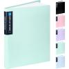 imageSooez Art Portfolio 9quotx12quot 40 Pockets Large Display Folder with 80 Pages Heavy Duty Presentation Book with Clear Sheet Protectors for Artwork Document Organizer BinderLight Green
