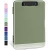 imageSooez Clipboards with Storage High Capacity Clip Boards 85x11 with Storage Heavy Duty Nursing Clipboard Folder Plastic Clipboard with Pen Holder for Women Teachers Work School ampamp Office SuppliesSage Green With Black Clip