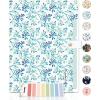 imageSooez Expanding File Folders Organizer Folders with 5 Pockets Folders for Documents wSticker Accordion File Organizer Paper Receipt Bill Filing Organizer School Office Travel Essentials SuppliesLight Green Floral