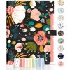 imageSooez Expanding File Folders Organizer Folders with 5 Pockets Folders for Documents wSticker Accordion File Organizer Paper Receipt Bill Filing Organizer School Office Travel Essentials SuppliesBlack Floral