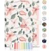 imageSooez Expanding File Folders Organizer Folders with 5 Pockets Folders for Documents wSticker Accordion File Organizer Paper Receipt Bill Filing Organizer School Office Travel Essentials SuppliesPink Floral