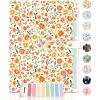 imageSooez Expanding File Folders Organizer Folders with 5 Pockets Folders for Documents wSticker Accordion File Organizer Paper Receipt Bill Filing Organizer School Office Travel Essentials SuppliesOrange Floral
