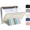 imageSooez Heavy Duty Accordion File Organizer with Hidden Handle Portable 12 Pockets Expanding File Folders Cloth Monthly Bills Receipt Organizer for LetterA4 School Classroom Home ampamp Office SuppliesIvory