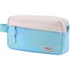 imageSooez Original High Capacity Pencil Case Big Pencil Bag Pouch Box Organizer Pen Case Portable Journaling Supplies with Easy Grip Handle ampamp Loop Aesthetic Supply for Girls Adults Mint GreenCanvas Sky Blue
