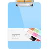 imageSooez Plastic Clipboard with Pen Holder 10 Thicker Clip Boards 85x11 with Low Profile Clip Cute Hanging Clipboard Standard Letter Size A4 for Women Kid Teacher Office ampamp School Supplies BlackLight Blue