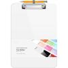 imageSooez Plastic Clipboard with Pen Holder 10 Thicker Clip Boards 85x11 with Low Profile Clip Cute Hanging Clipboard Standard Letter Size A4 for Women Kid Teacher Office ampamp School Supplies BlackWhite