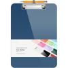 imageSooez Plastic Clipboard with Pen Holder 10 Thicker Clip Boards 85x11 with Low Profile Clip Cute Hanging Clipboard Standard Letter Size A4 for Women Kid Teacher Office ampamp School Supplies BlackGray Blue