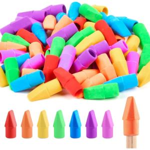 image120 Pack Erasers for Kids Sooez Pencil Top Erasers Eraser Caps Cap Toppers Small Cute Drawing Erasers Classroom Must Have for Teacher ampamp Student Back to School Supplies7 Vibrant Colors