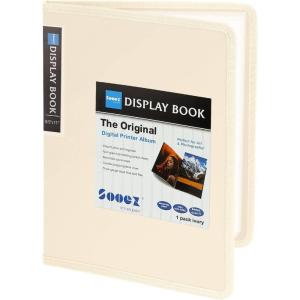imageSooez 30Pocket Binder with Plastic Sleeves 85x11 Black Heavy Duty Art Portfolio Folder with Clear Sheet Protectors Display 60 Pages Presentation Book for Artwork Document Organizer BinderIvory