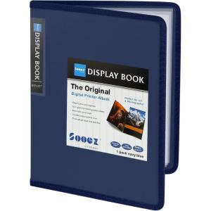 imageSooez 30Pocket Binder with Plastic Sleeves 85x11 Black Heavy Duty Art Portfolio Folder with Clear Sheet Protectors Display 60 Pages Presentation Book for Artwork Document Organizer BinderNavy Blue