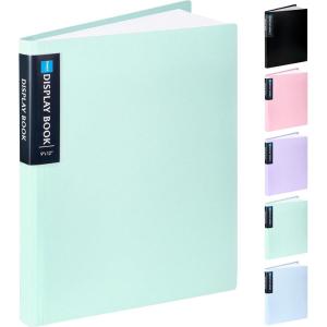 imageSooez Art Portfolio 9quotx12quot 40 Pockets Large Display Folder with 80 Pages Heavy Duty Presentation Book with Clear Sheet Protectors for Artwork Document Organizer BinderLight Green