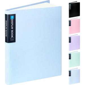 imageSooez Art Portfolio 9quotx12quot 40 Pockets Large Display Folder with 80 Pages Heavy Duty Presentation Book with Clear Sheet Protectors for Artwork Document Organizer BinderBlue
